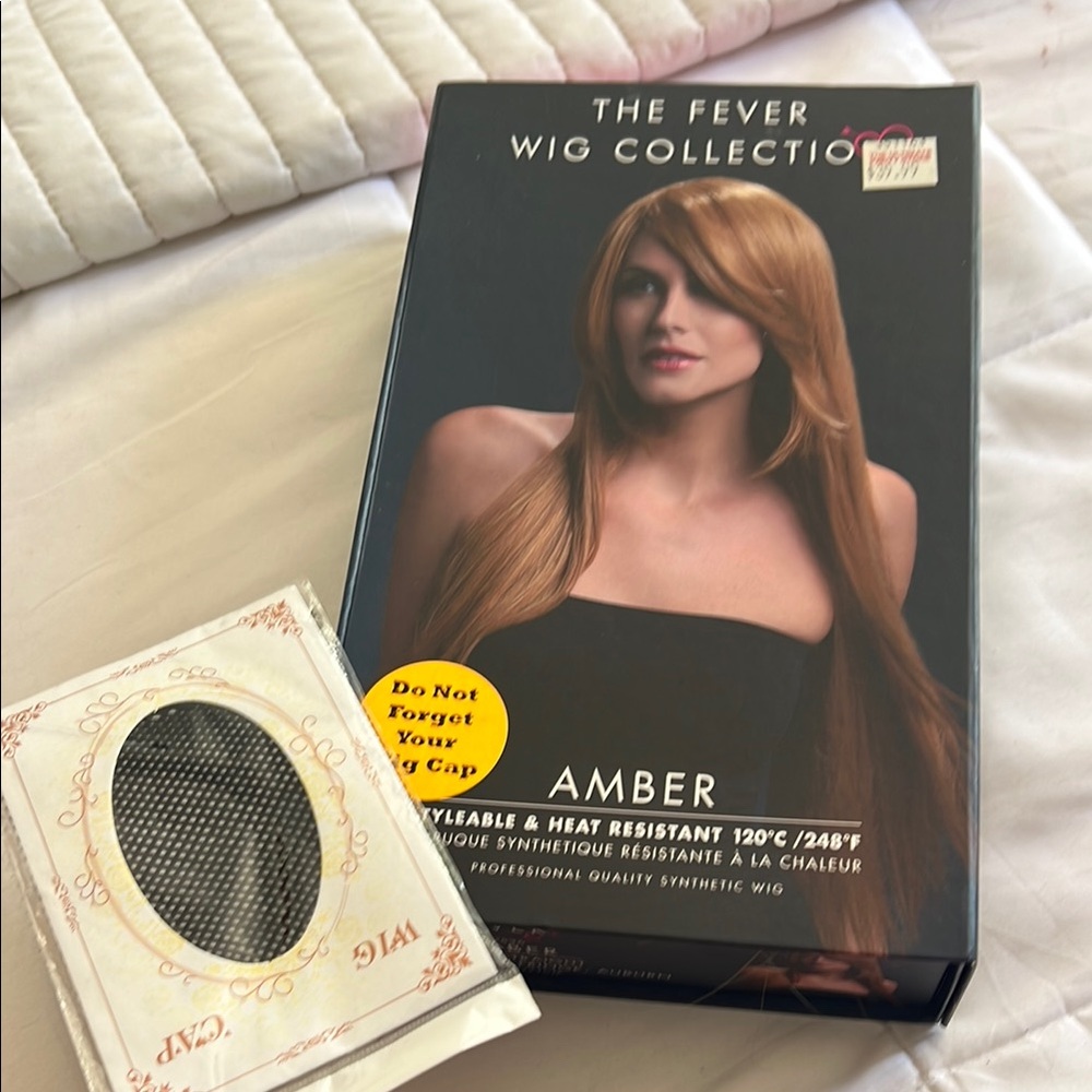 Fever Amber Synthetic Wig - Brown